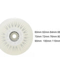 Light Up Inline Skate Wheels 4 Pack With Bearings For Rollerblades 60mm To 110mm Size Range Durable 90A PU White Luminous Flash