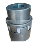Heavy Duty Flexible Shaft Coupling With Elastic Spider Insert for Smooth Torque Transfer and Vibration Reduction, metallic design.