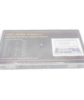 110Pcs Grease Zerk Fittings Metric Kit With Straight And Angled Zerks displayed in a durable storage case lid overview