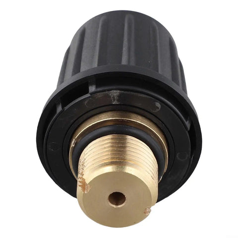 Premium Solid Brass Safety Valve Compatible With Karcher SG4-4 Steam Cleaner Replaces 2.889-104.0 close-up detail of valve design.