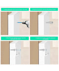 Illustration of Heavy Duty Zinc Self Drilling Drywall Anchors Kit With Screws For Strong Indoor Mounts installation steps.