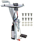 Toyota Fuel Pump Module With Sending Unit Drop In Replacement For 2000 2001 2002 Tundra Limited SR5 V8 4.7L Beefs Up Your Fuel System OEM Quality SP9006H, side view with bolts and washers.