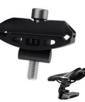 Pro Grade Aluminum Alloy Bike Seat Clamp for seatpost head and saddle pipe screw clamp, black aluminum, for single rod post bikes.
