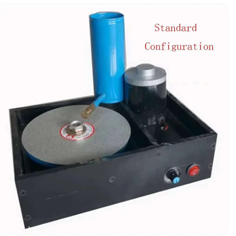 Kickass Mini Gemstone Faceting Machine With Easy Speed Controls And A Quiet Copper Motor That Makes Professional Lapidary Polishing And Fine Grinding A Total Breeze, showing standard configuration and design.