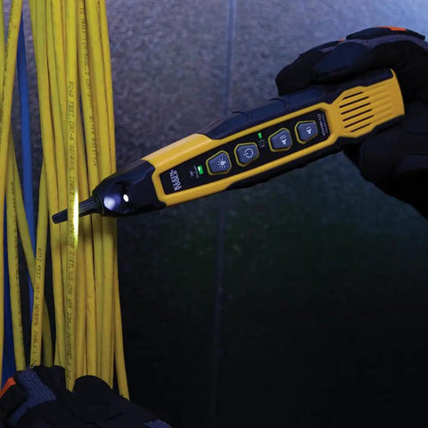 VDV500-123 Wire Tracer Tracing Probe with LED work light testing yellow Ethernet cables