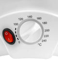 Electric Coffee Bean Roaster Machine With 1.1 Lb Capacity, temperature control dial close-up, adjustable 32-464°F