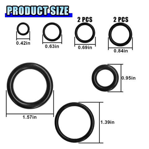 15 Piece 3 Ton Floor Jack Seal Repair Kit DIY Friendly For Horizontal Jacks Complete Hydraulic Oil Seal And O Ring Set diagram