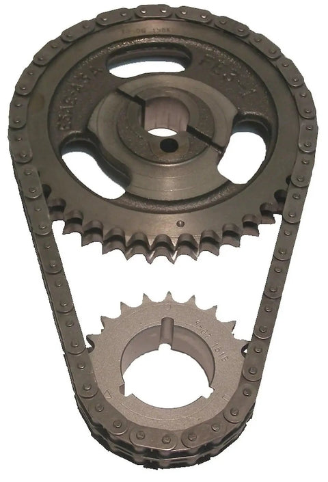 No Nonsense Thumpr Camshaft Kit For Ford 302 5.0L With Performance Lifters And Double Roller Timing chain gears showing detailed design.