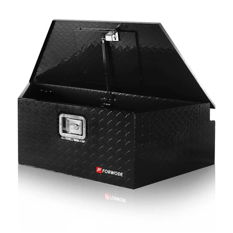 Kickass Security 39 Inch Trailer Tongue Toolbox Lockable Aluminum Tool Chest Features Diamond Plate Construction And Rock Solid Build To Keep Your Gear Secure On Rough Trails