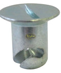 Close-up of Badass Heavy Duty Steel Quarter Turn Flush Head Rivet 7 16 Inch Stem Size for secure metal fastening.