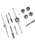 Top Pick Fafeicy High Speed Steel Tap And Die Set For Thread Repair Including 12 Pieces With Wear Screw Wrench Kit, HSS thread tools