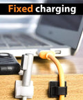 50 Pack Adhesive Cable Clips For Cord Management In Cars Offices And Homes No Fuss Sticky Wire Holders organizing cables on desk