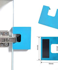 Magnetic Cabinet Door Hinge Spacer With Scale No Drill Quick Install Jig For Precise Door Installation Works With Most Cabinet Hinge Sets 2026 Edition Eight Piece Set Includes Magnetic Locking System For Easy Alignment
