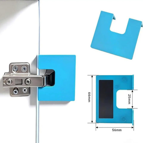 Magnetic Cabinet Door Hinge Spacer With Scale No Drill Quick Install Jig For Precise Door Installation Works With Most Cabinet Hinge Sets 2026 Edition Eight Piece Set Includes Magnetic Locking System For Easy Alignment