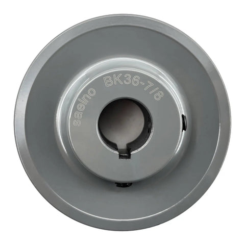 Single Groove V Belt Pulley 3.75 Inch Outside Diameter 7/8 Inch Bore Cast Iron Motor Pulley For A AX B BX 4L 5L V Belts 1 Groove BK3678 Pulley