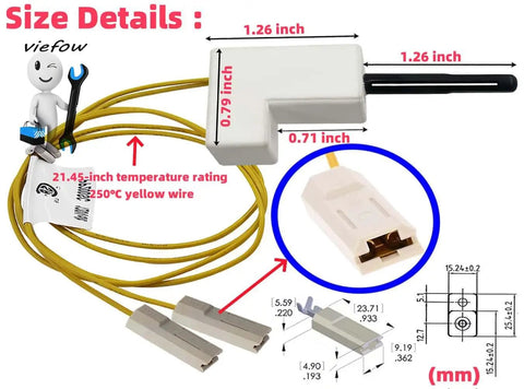 Hot Surface Igniter Replacement For Desa Reddy Master ProCom Dayton John Deere Sears Remington All Pro And More DIY Ready