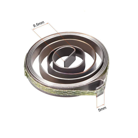 Hardcore Drill Press Quill Feed Return Coil Spring Kit, 680Mm Expanded Length, Built Like A Tank Steel Construction, Double Hook Ends, Chemical Black Coating, Ready To Roll 2 Pack