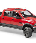 Red Ram 2500 Power Pickup Toy With Openable Doors And Tailgate, 1:16 scale, durable ABS, spacious cab and cargo bed.