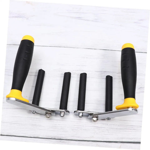 Heavy Duty Adjustable Drywall Lifter And Tile Carrier Set Rock Solid plasterboard hoist with non-slip jaws and quick release handle.