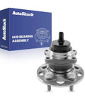 Rear Wheel Hub Bearing Assembly With ABS Left Or Right 1 Piece Replacement Fits 2018 2024 Toyota Camry 2019 2020 Toyota RAV4 2019 2023 Lexus ES350 And ES300h Sealed Bearing For Quiet Spin And Smoother Braking shown with packaging.
