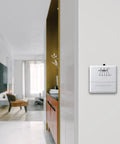 CT30A1005 Heat Only Manual Economy Thermostat Almond Finish 0.6 in wall-mounted in modern living room setting.