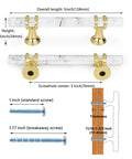 White Marble And Gold Drawer Pulls Set, 10 Pack, 3 Inch Center Hole T Bar Zinc Alloy Cabinet Handles measurement diagram