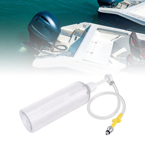Haofy Outboard Gearcase Oil Transfer Pump 900ml Hand Press With Seals And Washers Direct Replacement For Yamaha Engines Clear Viewing Window Prevents Overfilling And Underfilling During Winter Storage Maintenance Tasks