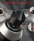 M35 Cobalt TiAlN Coated Countersink Drill Bit Set detail showing 82° chamfer, 3 flutes design, and hex shank.