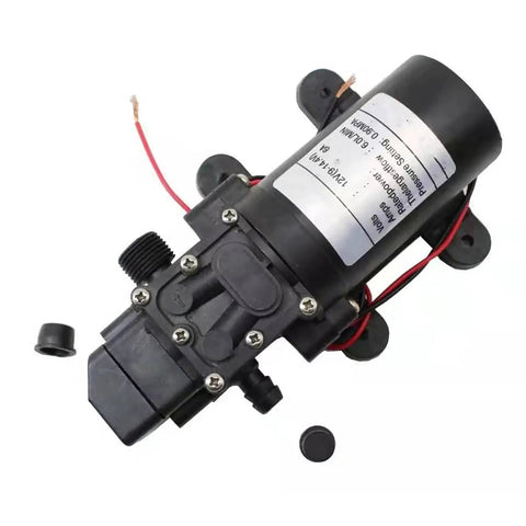 12V Water Diaphragm Booster Pump High Flow Rate 6L Min Auto Shut Off For Camper RV Boat Fresh Water System 0.85Mpa Pressure Tank Replacement