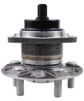 Front view of Direct Fit Rear Wheel Bearing Hub Assembly For Toyota Prius 2010 To 2015 And Prius Plug In 2012 To 2015 5 Lug