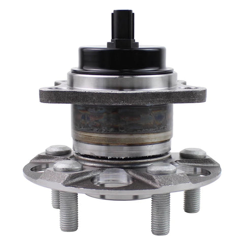 Front view of Direct Fit Rear Wheel Bearing Hub Assembly For Toyota Prius 2010 To 2015 And Prius Plug In 2012 To 2015 5 Lug