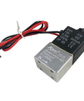 12V DC Aluminum Solenoid Valve For Air And CO2 Compressors, 1 Eighth Inch NPT, 2 Way Normally Open with wires