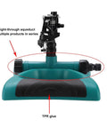 Automatic 360 Degree Rotary Lawn Sprinkler For Full Yard Coverage With Easy Setup Irrigation System Featuring TPR Glue Base