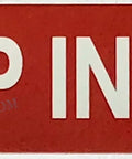 Inside Fire Alarm Control Panel Sign 3x12 Inch Aluminum Reflective Rust Free Red Wall Mount Sign With Corner Mount Holes
