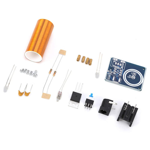 Electromagnetism Learning Tool With Coil Electricity Conversion Module For DIY Teaching, Wireless Power Transfer Kit components