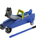 Beefy 2 Ton Horizontal Hydraulic Floor Jack With Rugged Carbon Steel Lever Handle For Easy Car Lifts, Portable 14.5 Inch Length