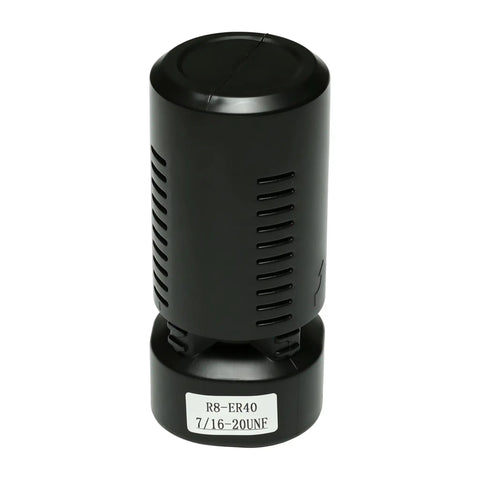 Precision Ground R8 Shank ER40 Collet Chuck With 7/16-20 Drawbar for stability in manual mills up to 8000 RPM.