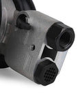 Close-up of Five Inch Air Random Orbital Sander Dual Action Pneumatic Polisher detailing metal casing and air input connection.