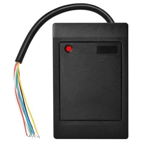 Black Door Access Card Reader 26 To 34 Channel 125KHz RFID ID Card Reader for Home Security and Outdoor Access Control System