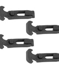 T Handle Draw Latch Kit, 4 Pack Rubber Latches with M5 Screws, Non Conductive and UV Resistant for Tool Boxes, Coolers, Trailers