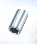 Galvanized Steel Spacers Ten Pack Heavy Duty Round Metal Spacers One Half Inch Bore Three Quarter Inch Outer Diameter One And A Half Inch Length Unthreaded Standoff Bushings Plain Finish For M12 Screws And Bolts, zinc-plated spacer close-up