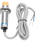 8mm NPN NO Inductive Proximity Switch Sensor, 12-24V DC (6-36V), threaded cylindrical body, attached wires