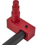 32 Inch Adjustable Radius Rod Length Gauge Bar For Precision Setting Of Tie Rods Drag Links And Four Link Tubes Fits 1/2 5/8 And 3/4 Inch Rod Ends Heavy Duty Tool For Hot Rod Builders And Custom Fabrication red metal gauge with black tube