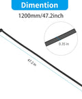 48 Inch Heavy Duty Zip Ties 200 Lbs Ultra Strong Plastic Cable Ties 9mm Wide 25 Pack Extra Long Tie Wraps For Indoor And Outdoor Use UV Resistant Weatherproof