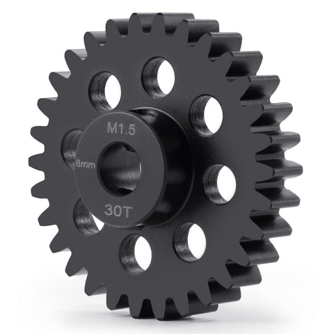8Mm Bore Steel Pinion Gear Set 22T To 30T For 1 To 5 X Maxx 6S 8S XRT 1 By 6 8S Monster 4WD And 1 By 10 E Revo Upgrades 30T Beefy Metal Build Easy Install Optimized For Heat Management On High Speed Runs