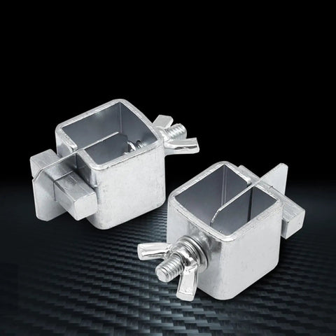 Durable 8-Piece Steel Welding Clamps To Align Car Truck Door Skin Panels With Rustproof Locks For Cracks And Bodywork Fixes That Rock, showing two steel clamps.