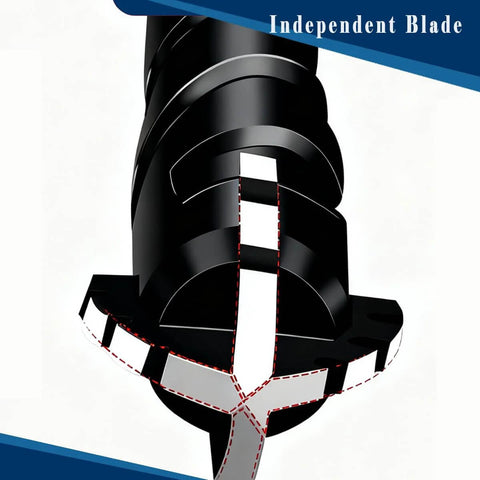 Close-up of a black 1/4-inch serrated masonry drill bit.