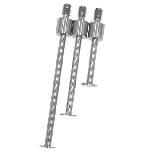 Flat Dial Indicator Contact Points Set With 0.4mm Depth, 5mm Thickness, 4-48 UNF, used for measuring foam and plastics.