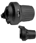 7 Speed Bike Shifter Twist Grip Lever Thumb Gear Shifter For Mountain Bikes And Folding Bikes, Aluminum Alloy, Black