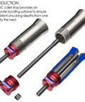 Precision Collet Stop For 5C Collets With Six Hardened Steel Stop Rods In Sizes One Sixteenth To Three Quarters Inch shown in parts